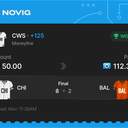 Owner ticket: CWS Moneyline +125, won