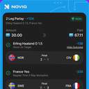 Bonus ticket: Erling Haaland Over 1.5 Shots On Target, France Yes (3-Way Moneyline), won