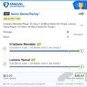 Bonus ticket: SGP: Cristiano Ronaldo 1+ Shots On Target, Lamine Yamal 1+ Shots On Target, won