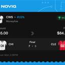 VIP ticket: CWS Moneyline, won