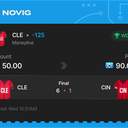 VIP ticket: CLE Moneyline -125, won