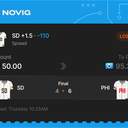 VIP ticket: SD +1.5, lost