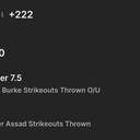 Bonus ticket: Sean Burke Under 7.5 Strikeouts Thrown + Javier Assad 3+ Strikeouts Thrown, lost