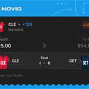 VIP ticket: CLE Moneyline, lost