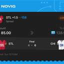 VIP ticket: STL +1.5 (Spread), lost
