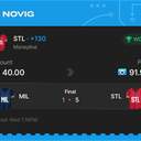VIP ticket: STL Moneyline +130, won