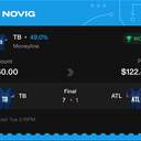 Owner ticket: TB Moneyline, won