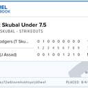 Bonus ticket: Tarik Skubal Under 7.5 Strikeouts, won