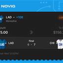 Owner ticket: LAD Moneyline, lost