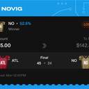 VIP ticket: NO Moneyline, lost