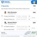 Bonus ticket: 2-leg parlay: Nick Gonzales To Record A Hit, Shohei Ohtani To Record A Hit, won