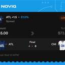 VIP ticket: ATL +1.5 Spread, lost