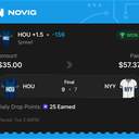 VIP ticket: HOU +1.5 (Spread), won