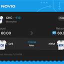 Owner ticket: CHC -113 Moneyline, void
