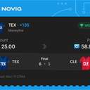 VIP ticket: TEX Moneyline +135, won