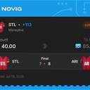 VIP ticket: STL Moneyline +113, lost