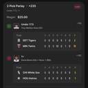 Bonus ticket: Troy Melton Under 17.5 Outs + Drew Romo 1+ Hits + Runs + RBIs, lost