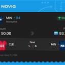 VIP ticket: MIN Moneyline -114, won