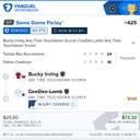 Bonus ticket: Bucky Irving Any Time Touchdown Scorer + CeeDee Lamb Any Time Touchdown Scorer, won