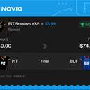 VIP ticket: PIT Steelers +3.5 (Spread), won