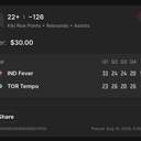 Bonus ticket: Kiki Rice Points + Rebounds + Assists 22+, lost