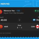Bonus ticket: Morocco Yes (Regular Time 3-Way Moneyline), won