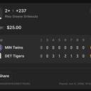 Bonus ticket: Riley Greene Over 2+ Strikeouts, lost