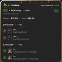Bonus ticket: 4 Pick Parlay (SGPx): Angel Reese 15+ Points, Angel Reese 10+ Rebounds, Caitlin Clark 2+ Three Pointers Made, Kelsey Mitchell 2+ Three Pointers Made, won