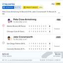 Bonus ticket: Pete Crow-Armstrong To Record A Hit + Jake Cronenworth To Record A Hit, lost
