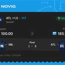 VIP ticket: ATL +1.5, won