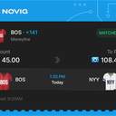 VIP ticket: BOS Moneyline +141, lost