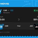 VIP ticket: CAR Moneyline -122, won