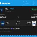 VIP ticket: HOU Moneyline, won