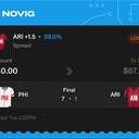 VIP ticket: ARI +1.5 Spread, lost