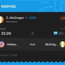Bonus ticket: C. McGregor Moneyline, lost