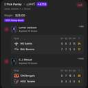 Bonus ticket: 2 Pick Parlay: Lamar Jackson Anytime TD Scorer + C.J. Stroud Anytime TD Scorer (+50% Parlay Boost), lost