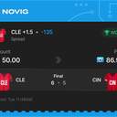 VIP ticket: CLE +1.5 (Spread), won