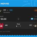 VIP ticket: PIT Moneyline -106, lost