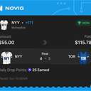 VIP ticket: NYY Moneyline, won