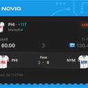 Owner ticket: PHI Moneyline +117, lost