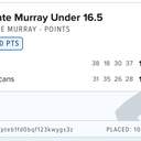 Bonus ticket: Dejounte Murray Under 16.5 Points, lost