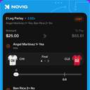 Bonus ticket: Angel Martinez 1+ Hits YES, Ben Rice 2+ Total Bases NO, lost