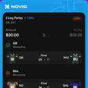 Bonus ticket: 2-leg parlay: GB Moneyline + BAL Moneyline, lost