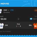 VIP ticket: CHC Moneyline +115, lost