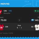 Owner ticket: CIN Moneyline -115, won