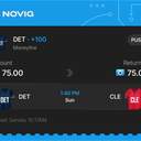 Owner ticket: DET Moneyline +100, void