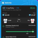Bonus ticket: SGP: Christian Scott Over 5.5 Strikeouts Thrown, Aaron Nola Over 5.5 Strikeouts Thrown, won