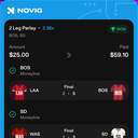 Bonus ticket: 2 Leg Parlay: BOS Moneyline + SD Moneyline, won