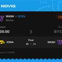 VIP ticket: Washington Moneyline, lost