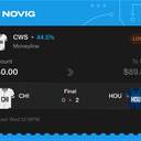 VIP ticket: CWS Moneyline, lost